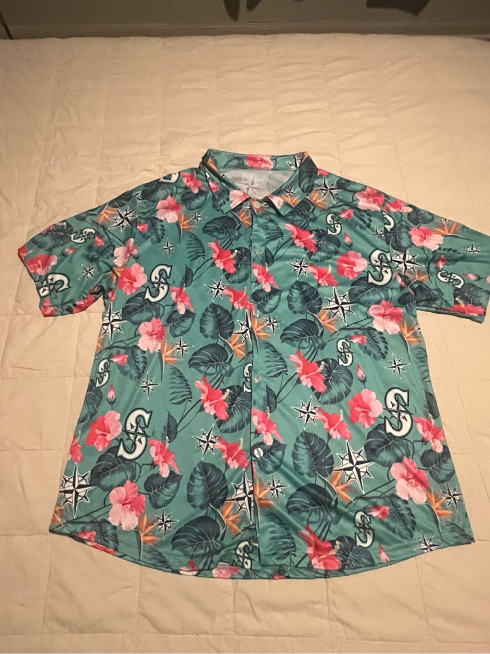 Seattle Mariners Aloha Shirt from Hawaiian Night Shirt Giveaway